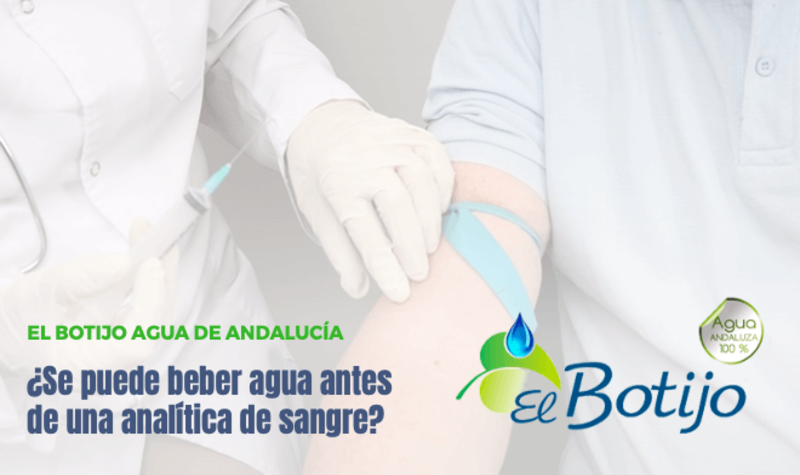 es bueno beber agua antes de una analitica de sangre