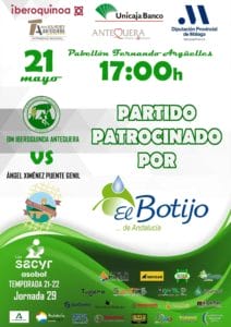 Cartel partido dedicado a El Botijo de Andalucía
