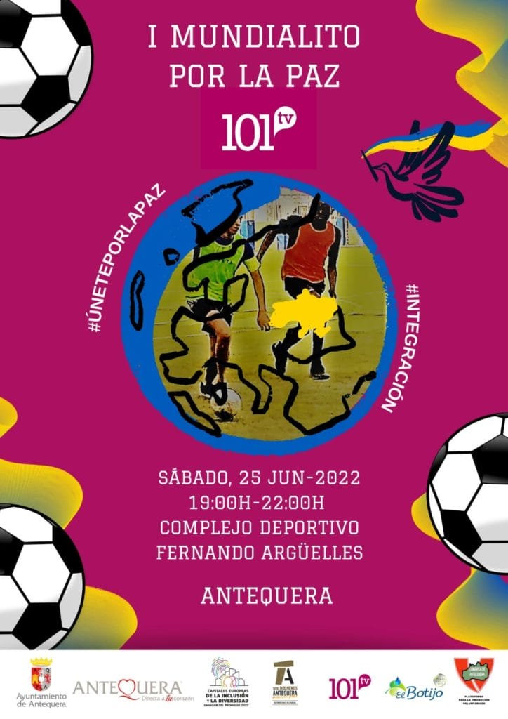 Cartel de la primera edición del Mundialito por la Paz