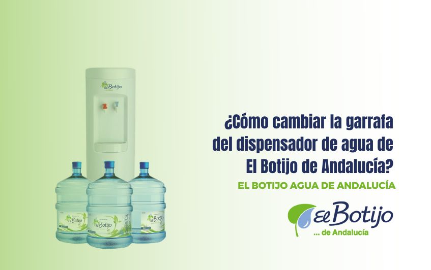 Cómo cambiar la garrafa del dispensador de agua de El Botijo de Andalucía