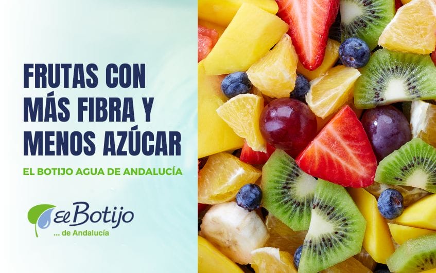 Frutas con más fibra y menos azúcar